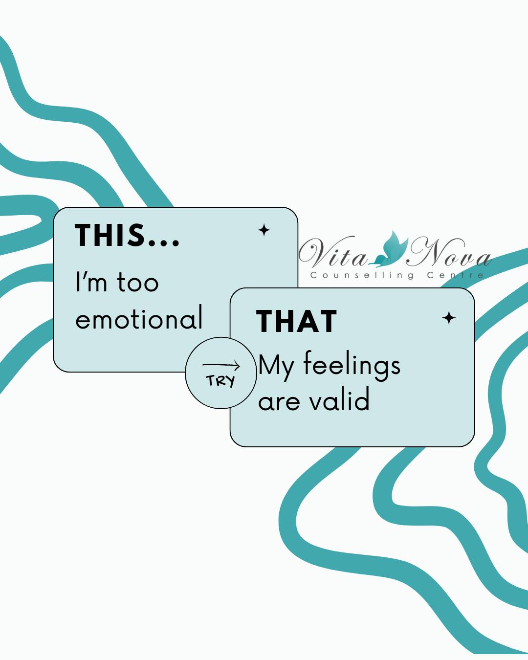 💬 Feelings aren’t flaws. Your emotions matter and deserve space. Don’t dismiss them; explore them.
Old Thought: I’m too emotional
New Thought: My feelings are valid
To find out more about our services, please visit:
vitanova.co.za
#EmotionalHealth #FeelToHeal