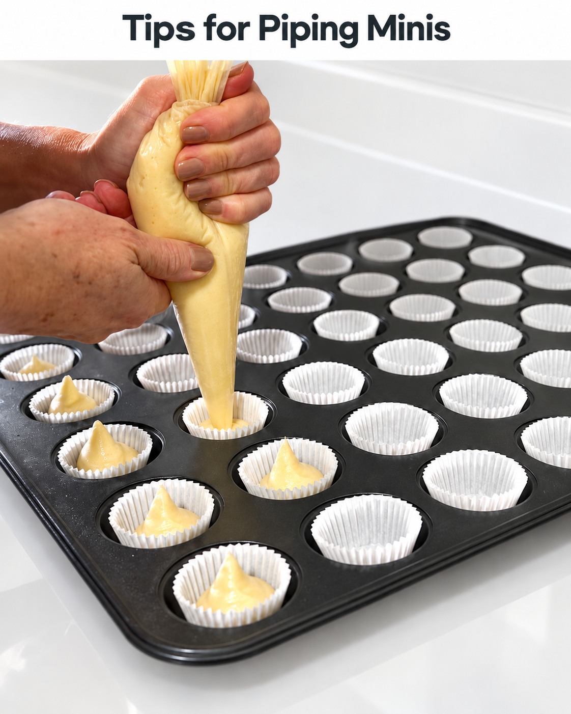 Mini cupcakes in the making! 🧁
Swipe through the prep: vanilla batter first, chocolate next, then a full tray ready for the oven.
My handy trick? A piping bag makes filling those tiny liners so much easier!
Team vanilla or team chocolate? 🤎💛
#TheSweetSpotCakes #MiniCupcakes #BakingTips #BehindTheScenes #TorontoBaker