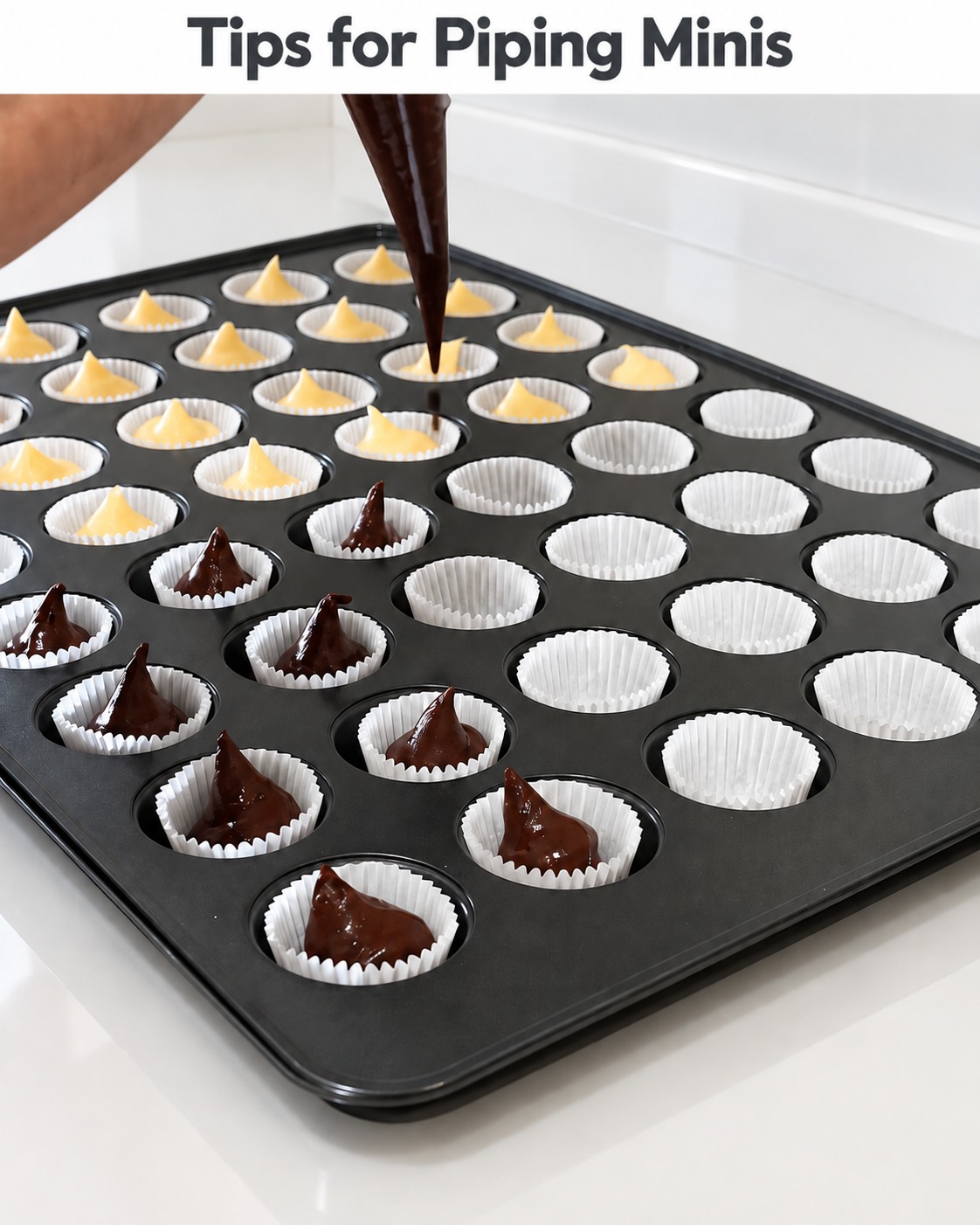 Mini cupcakes in the making! 🧁
Swipe through the prep: vanilla batter first, chocolate next, then a full tray ready for the oven.
My handy trick? A piping bag makes filling those tiny liners so much easier!
Team vanilla or team chocolate? 🤎💛
#TheSweetSpotCakes #MiniCupcakes #BakingTips #BehindTheScenes #TorontoBaker